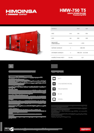 Stromerzeuger, Diesel HIMOINSA HMW-750 T5