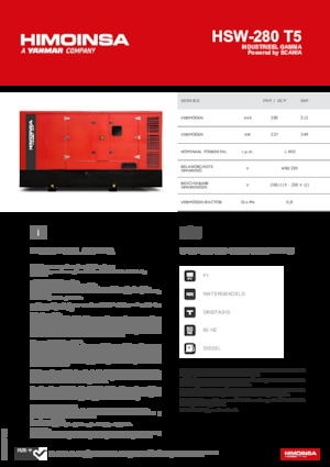 Stromerzeuger, Diesel HIMOINSA HSW-280 T5