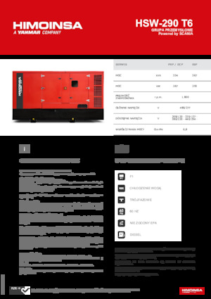 Stromerzeuger, Diesel HIMOINSA HSW-290 T6