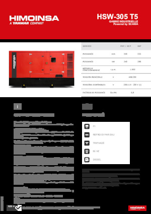 Stromerzeuger, Diesel HIMOINSA HSW-305 T5
