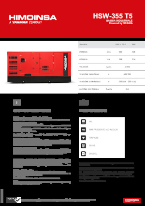 Stromerzeuger, Diesel HIMOINSA HSW-355 T5