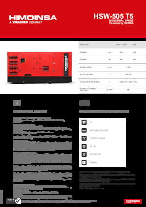 Stromerzeuger, Diesel HIMOINSA HSW-505 T5