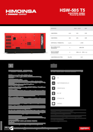Stromerzeuger, Diesel HIMOINSA HSW-505 T5