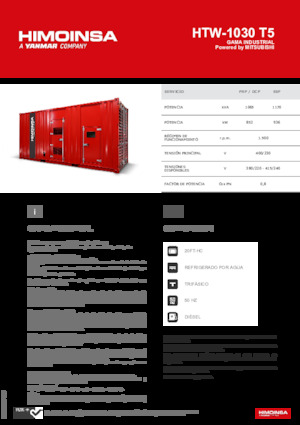 Stromerzeuger, Diesel HIMOINSA HTW-1030 T5