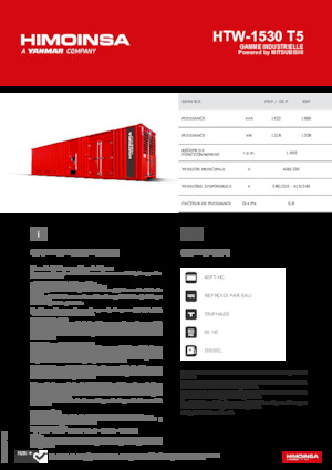 Stromerzeuger, Diesel HIMOINSA HTW-1530 T5