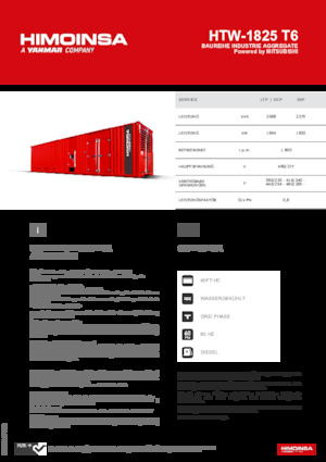 Stromerzeuger, Diesel HIMOINSA HTW-1825 T6