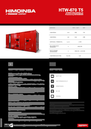 Stromerzeuger, Diesel HIMOINSA HTW-670 T5