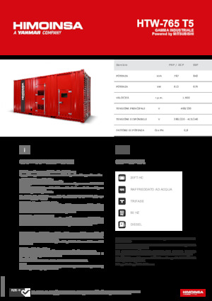 Stromerzeuger, Diesel HIMOINSA HTW-765 T5