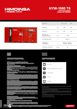 Stromerzeuger, Diesel HIMOINSA HYW-1095 T6