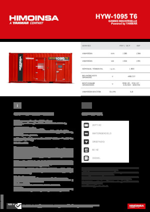 Stromerzeuger, Diesel HIMOINSA HYW-1095 T6