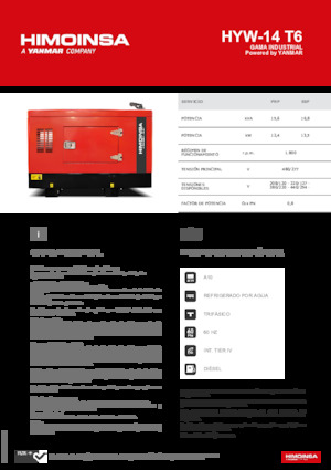 Stromerzeuger, Diesel HIMOINSA HYW-14 T6