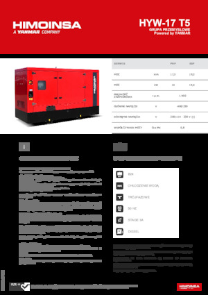 Stromerzeuger, Diesel HIMOINSA HYW-17 T5