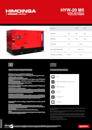 Stromerzeuger, Diesel HIMOINSA HYW-20 M5