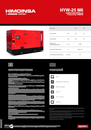 Stromerzeuger, Diesel HIMOINSA HYW-25 M6