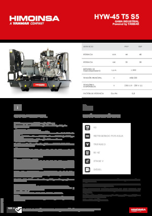 Stromerzeuger, Diesel HIMOINSA HYW-45 T5 S5