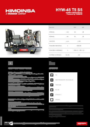 Stromerzeuger, Diesel HIMOINSA HYW-45 T5 S5