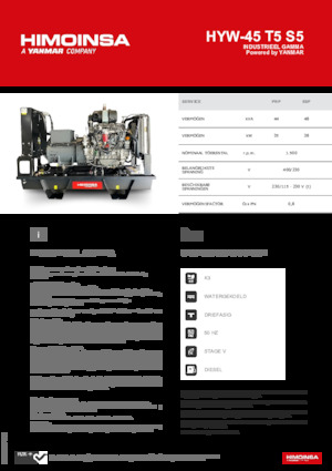 Stromerzeuger, Diesel HIMOINSA HYW-45 T5 S5