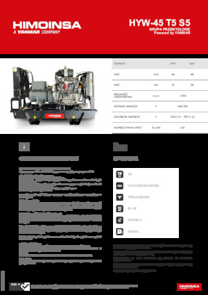 Stromerzeuger, Diesel HIMOINSA HYW-45 T5 S5