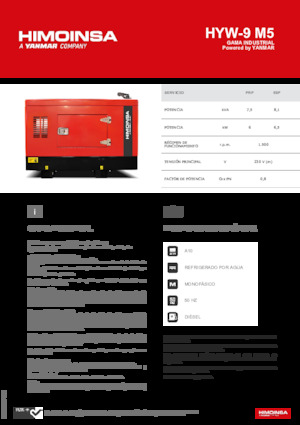 Stromerzeuger, Diesel HIMOINSA HYW-9 M5