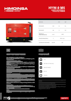 Stromerzeuger, Diesel HIMOINSA HYW-9 M5