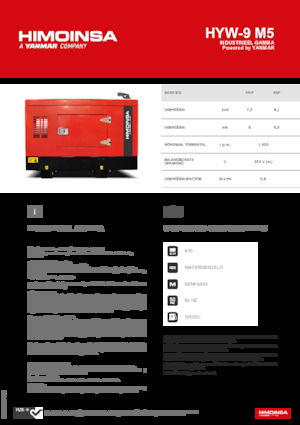 Stromerzeuger, Diesel HIMOINSA HYW-9 M5