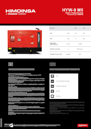 Stromerzeuger, Diesel HIMOINSA HYW-9 M5