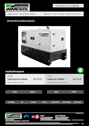 Stromerzeuger, Diesel INMESOL IC-044