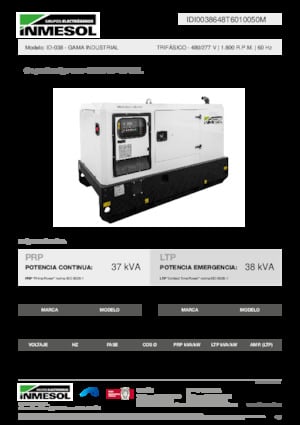 Stromerzeuger, Diesel INMESOL ID-038