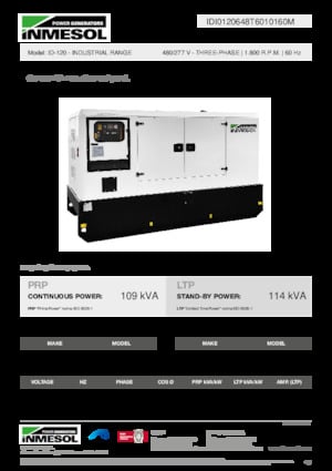 Stromerzeuger, Diesel INMESOL ID-120