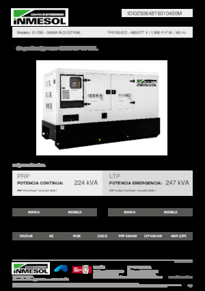 Stromerzeuger, Diesel INMESOL ID-250