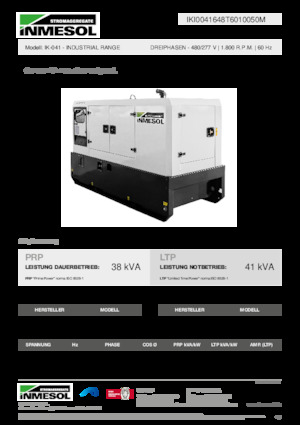 Stromerzeuger, Diesel INMESOL IK-041
