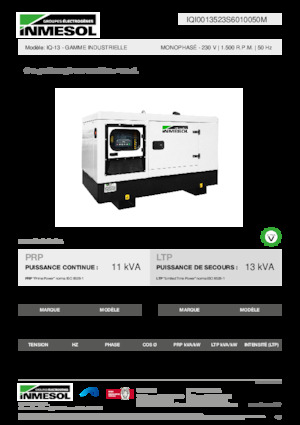 Stromerzeuger, Diesel INMESOL IQ-13