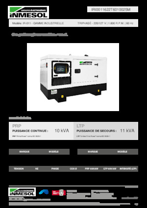 Stromerzeuger, Diesel INMESOL IR-011