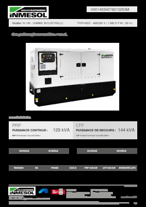 Stromerzeuger, Diesel INMESOL IV-145