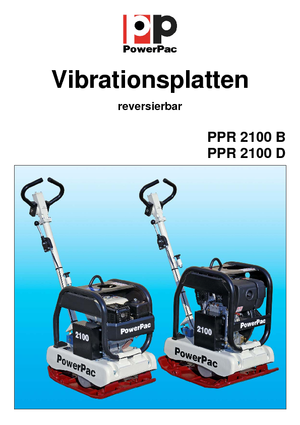 Rüttelplatten, reversibel PowerPac PPR 2100D/400