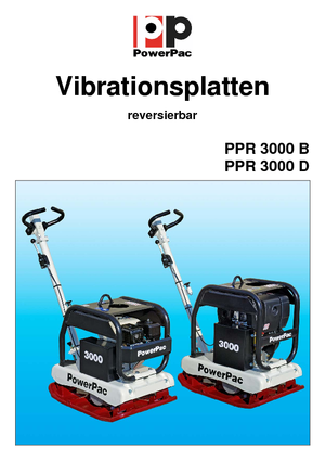 Rüttelplatten, reversibel PowerPac PPR 3000D/500