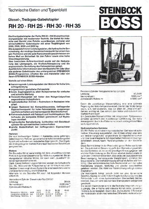 Frontstapler Diesel Steinbock RH 30 D