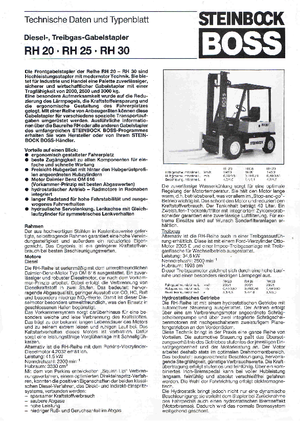 Frontstapler Diesel Steinbock RH 25 D