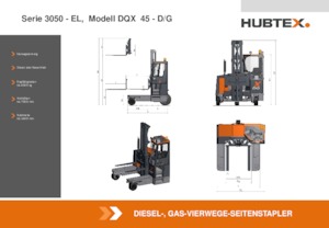 Seitenstapler Diesel Hubtex DQ 45-D