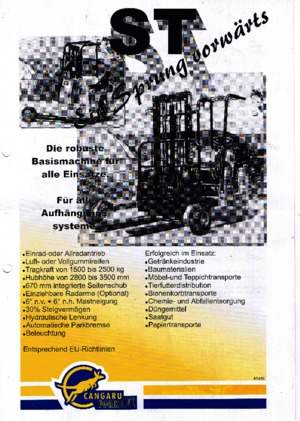 Mitnahmestapler Diesel Cangaru / Transmanut ST.30.5b.2528 D.Ra