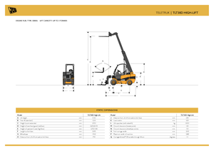 Teleskopen starr JCB TLT30