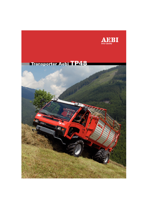 Kommunale Mehrzweckfahrzeuge Diesel Aebi TP 48