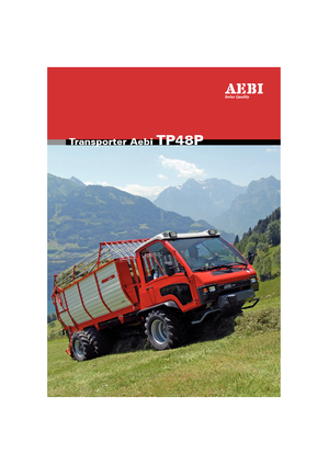 Kommunale Mehrzweckfahrzeuge Diesel Aebi TP 48 P