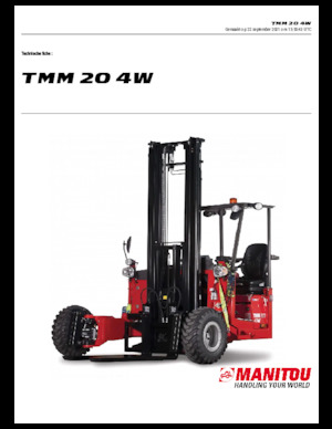 Mitnahmestapler Diesel Manitou TMM 20-4 W