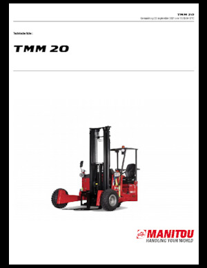 Mitnahmestapler Diesel Manitou TMM 20