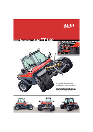 Kommunale Mehrzweckfahrzeuge Diesel Aebi TT 140