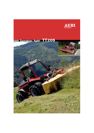 Kommunale Mehrzweckfahrzeuge Diesel Aebi TT 205