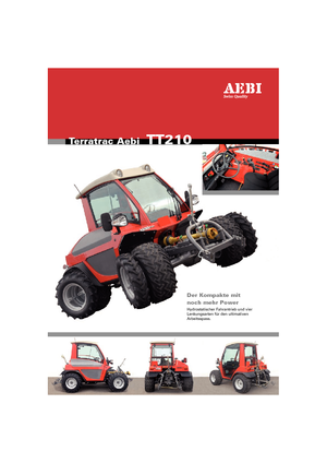 Kommunale Mehrzweckfahrzeuge Diesel Aebi TT 210