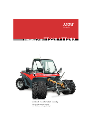 Kommunale Mehrzweckfahrzeuge Diesel Aebi TT 240