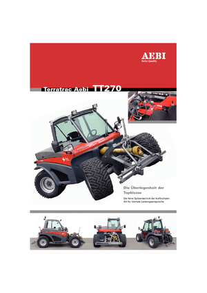 Kommunale Mehrzweckfahrzeuge Diesel Aebi TT 270